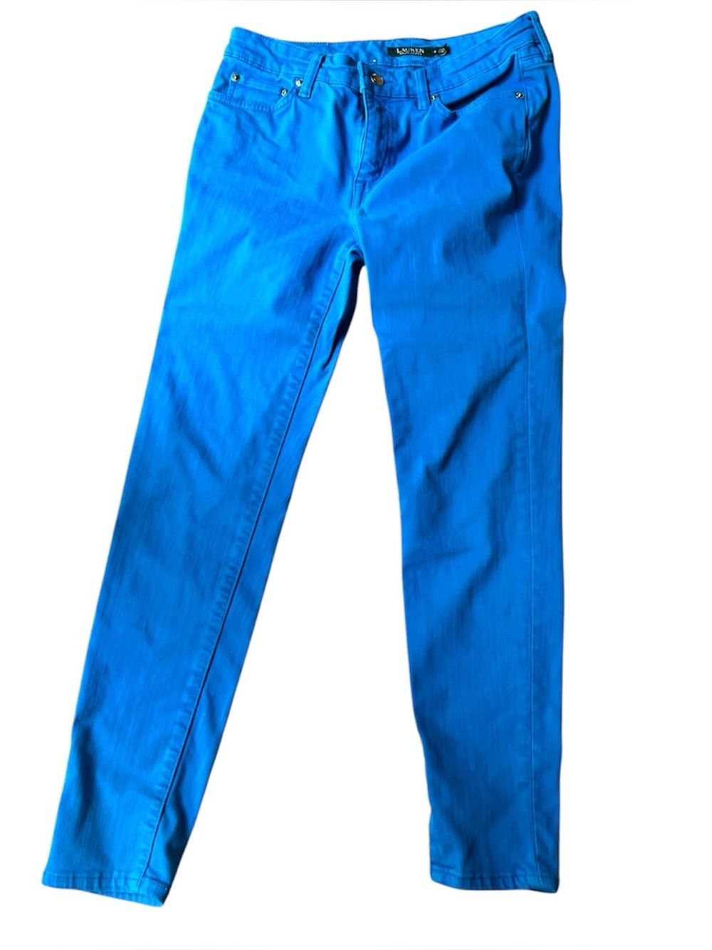 Ralph Lauren Teal Blue high waisted jeans